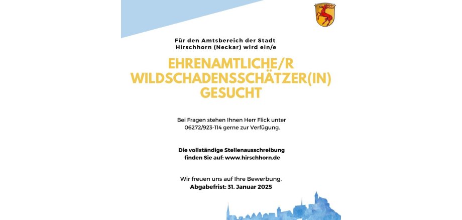 Stellenausschreibung Wildschadensschätzer 12.2024 kurz - 1